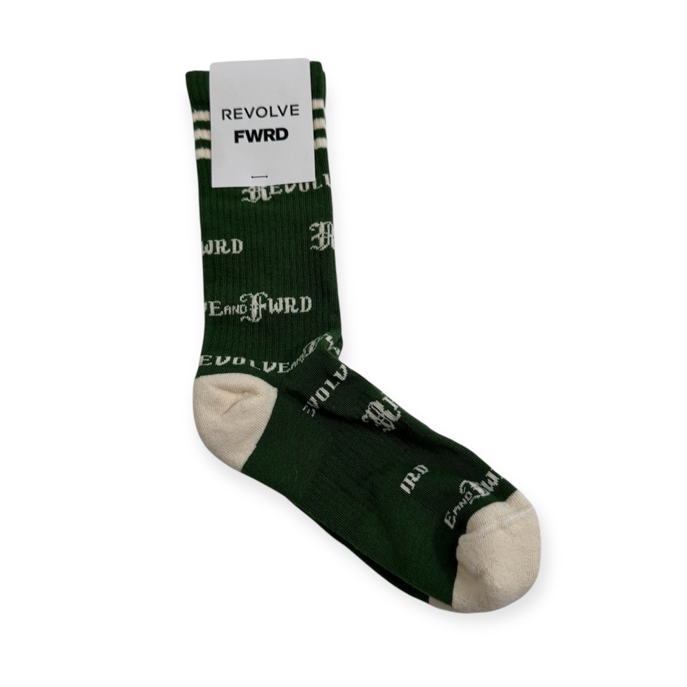 Revolve x FWRD Logo‎ Stripe Cotton Blend Crew Socks